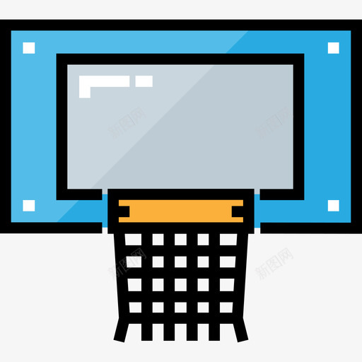篮球运动28线性颜色图标svg_新图网 https://ixintu.com 篮球 线性颜色 运动28