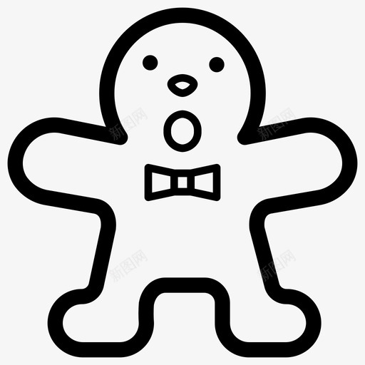 姜饼蛋糕圣诞节图标svg_新图网 https://ixintu.com 圣诞节 姜饼 蛋糕 饼干
