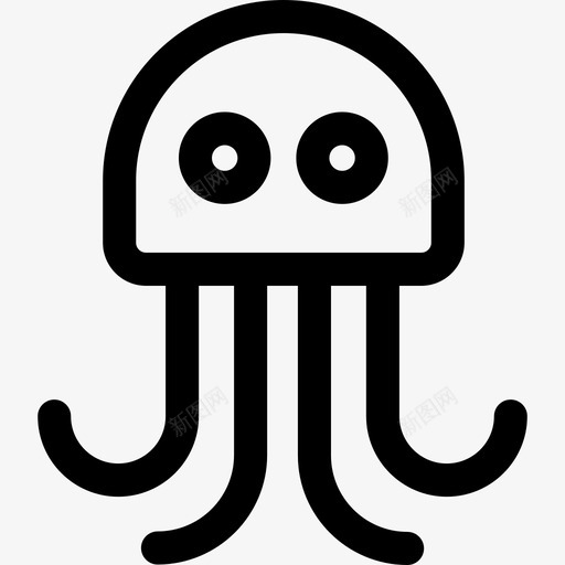 水母自然14直系图标svg_新图网 https://ixintu.com 水母 直系 自然14