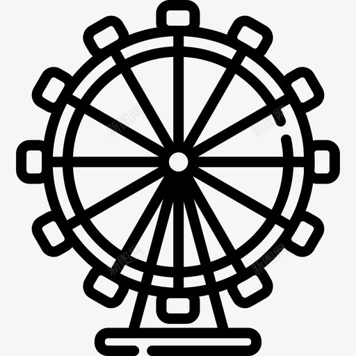 伦敦眼英国6直系图标svg_新图网 https://ixintu.com 伦敦眼 直系 英国6
