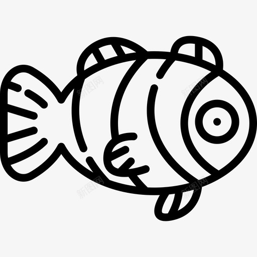 鱼类海洋生物6直系图标svg_新图网 https://ixintu.com 海洋生物6 直系 鱼类