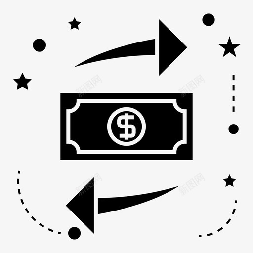 金融货币交易货币转移图标svg_新图网 https://ixintu.com 货币交易 货币转移 金融