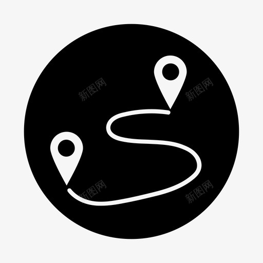 路线图地图路线图标svg_新图网 https://ixintu.com 地图 街道 路线 路线图 轨道