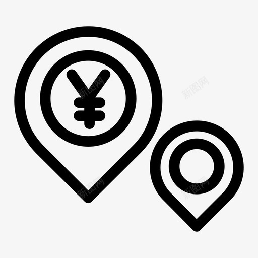 也门位置地图图标svg_新图网 https://ixintu.com 也门 位置 图钉 地图 地点