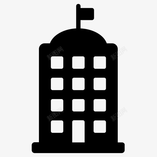 政府银行资本图标svg_新图网 https://ixintu.com 公寓 城市办公楼 市政厅 房屋 政府 机构 物业 资本 银行