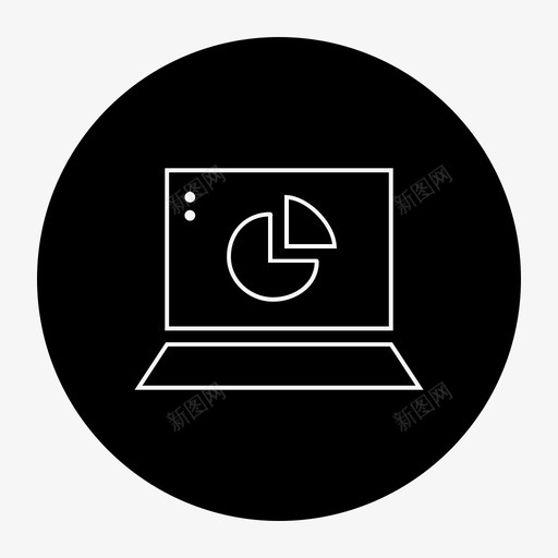 数据分析评估饼图图标svg_新图网 https://ixintu.com 利用率数据 大数据轮廓笔划减去前面 搜索引擎优化 数据分析 统计 评估 饼图