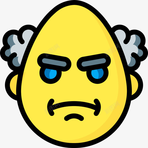 教授表情6线条颜色图标svg_新图网 https://ixintu.com 教授 线条颜色 表情6