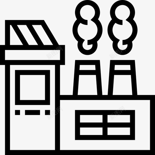 机器工业过程5线性图标svg_新图网 https://ixintu.com 工业过程5 机器 线性
