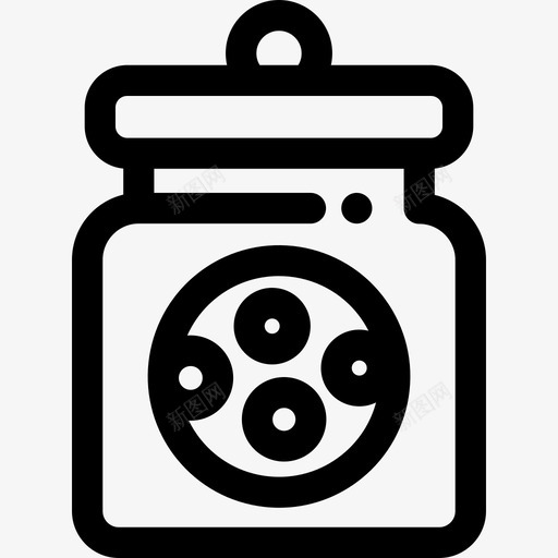 曲奇饼干咖啡店22号直线型图标svg_新图网 https://ixintu.com 咖啡店22号 曲奇饼干 直线型