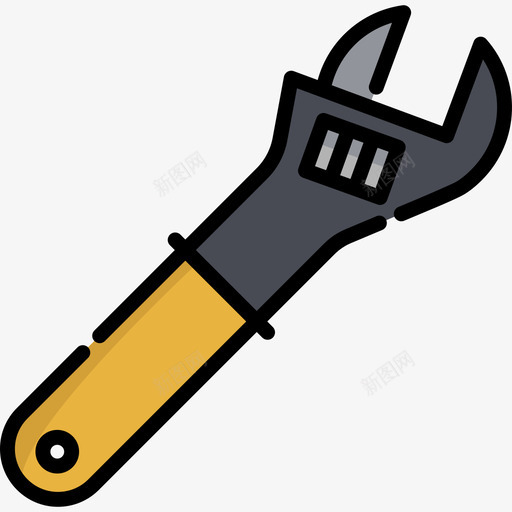 工器具作业工具4线颜色图标svg_新图网 https://ixintu.com 作业工具4 工器具 线颜色
