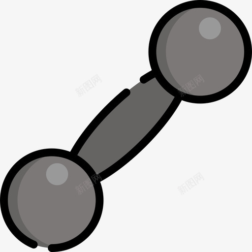 哑铃健身房3线性颜色图标svg_新图网 https://ixintu.com 健身房3 哑铃 线性颜色