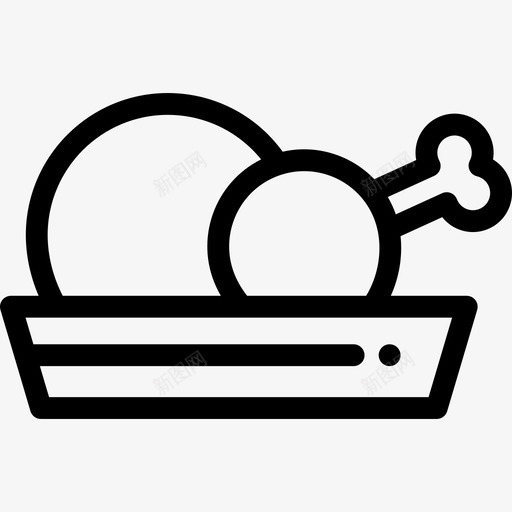 鸡肉烧烤派对5直系图标svg_新图网 https://ixintu.com 烧烤派对5 直系 鸡肉