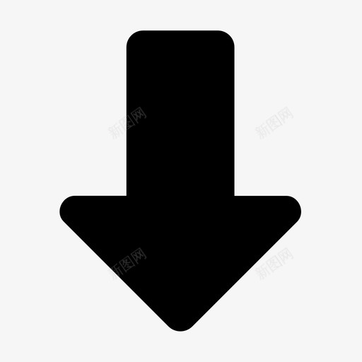 箭头-向下svg_新图网 https://ixintu.com 箭头-向下
