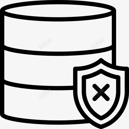 数据库开发22线性图标svg_新图网 https://ixintu.com 开发22 数据库 线性