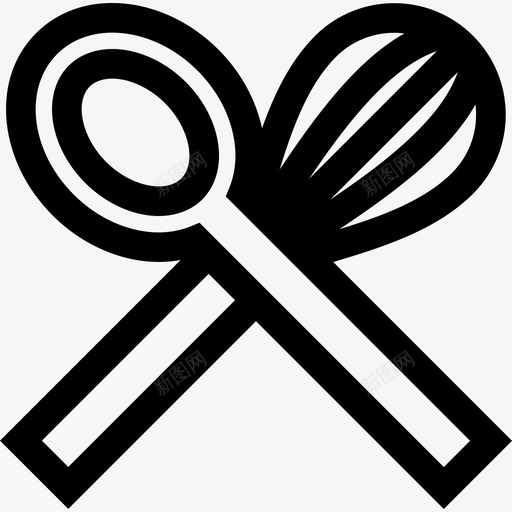 勺子面包房5直系图标svg_新图网 https://ixintu.com 勺子 直系 面包房5