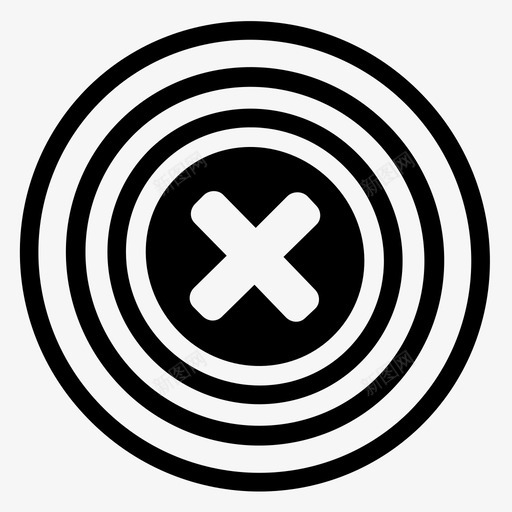 目标射箭靶心图标svg_新图网 https://ixintu.com 取消 射箭 目标 靶心 飞镖