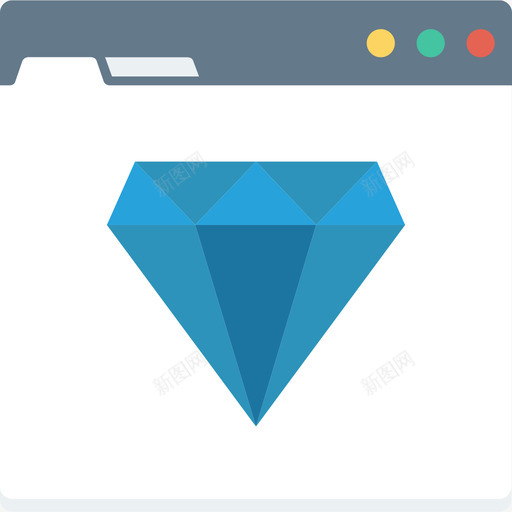 浏览器网页开发界面平面图标svg_新图网 https://ixintu.com 平面 浏览器 网页设计开发界面