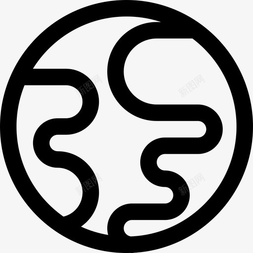 地球嬉皮士4直线型图标svg_新图网 https://ixintu.com 地球 嬉皮士4 直线型