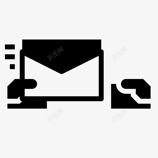 电子邮件通信信件图标svg_新图网 https://ixintu.com 信件 消息 电子邮件 营销符号 通信