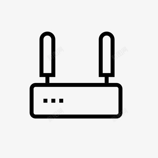 路由器无线wifi图标svg_新图网 https://ixintu.com wifi 互联网 信号 无线 无线路由器 网络 调制解调器 路由器 连接 通信 雷雨5