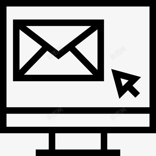 监视器网页开发8线性图标svg_新图网 https://ixintu.com 监视器 线性 网页设计开发8