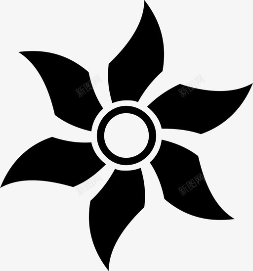 螺旋桨风扇螺丝图标svg_新图网 https://ixintu.com 玩具 螺丝 螺旋桨 风扇 风车