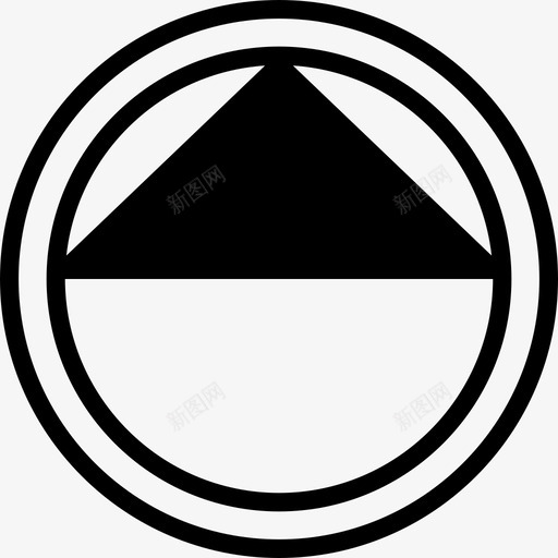 指南针北角2填充图标svg_新图网 https://ixintu.com 北角2 填充 指南针