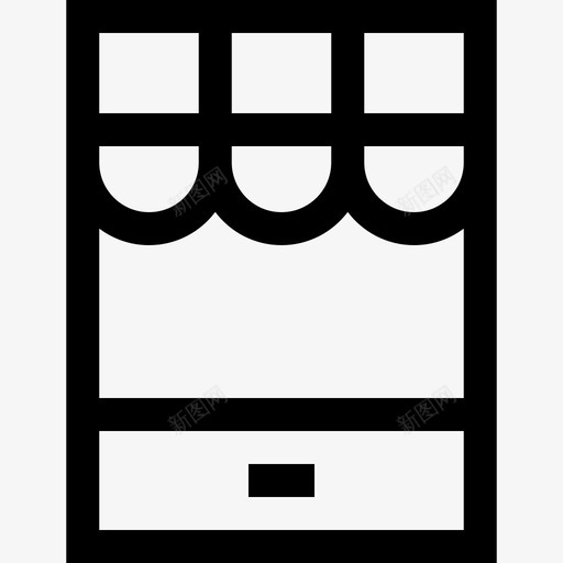 网上商店销售8直营图标svg_新图网 https://ixintu.com 直营 网上商店 销售8