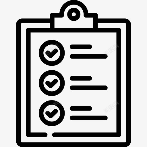 列表健身房6线性图标svg_新图网 https://ixintu.com 健身房6 列表 线性