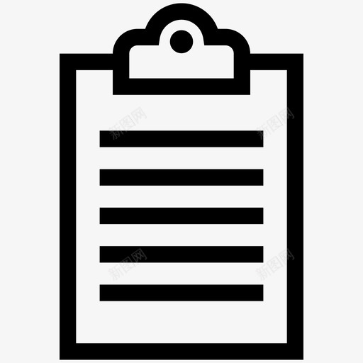 剪贴板文档文件图标svg_新图网 https://ixintu.com 剪贴板 报告 文件 文档 注释
