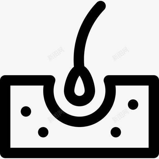 头发美发4直发图标svg_新图网 https://ixintu.com 头发 直发 美发4