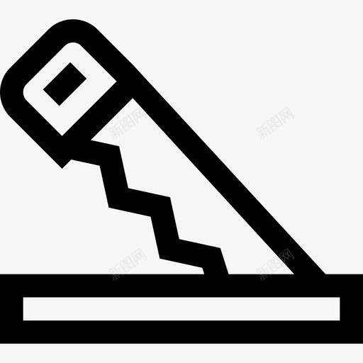 锯diy工具4线性图标svg_新图网 https://ixintu.com diy工具4 线性 锯