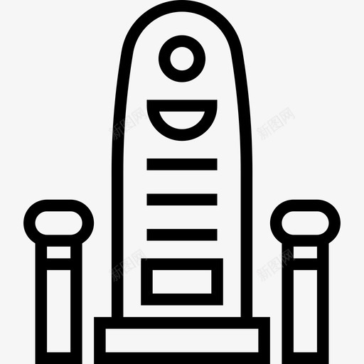 象形文字埃及符号2线性图标svg_新图网 https://ixintu.com 埃及符号2 线性 象形文字