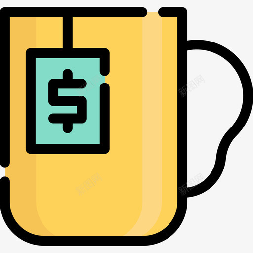 茶杯营销10线颜色图标svg_新图网 https://ixintu.com 线颜色 茶杯 营销10