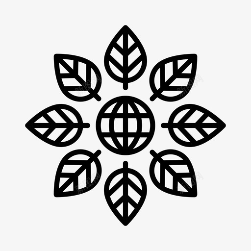 生态保护环境图标svg_新图网 https://ixintu.com 保护 可持续性 环境 生态 绿色能源