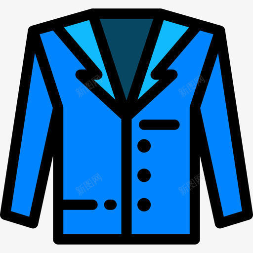 夹克时髦款式8线性颜色图标svg_新图网 https://ixintu.com 夹克 时髦款式8 线性颜色