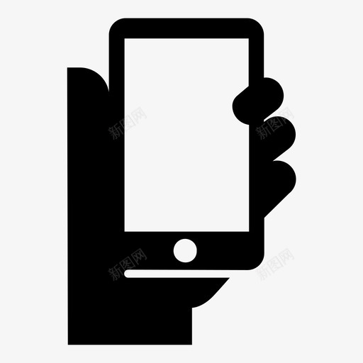 电话手保持图标svg_新图网 https://ixintu.com 保持 手 电话 移动