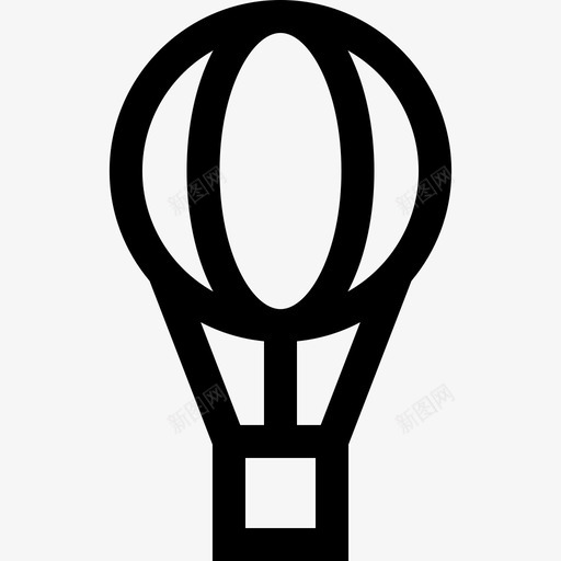 热气球暑假19直线型图标svg_新图网 https://ixintu.com 暑假19 热气球 直线型