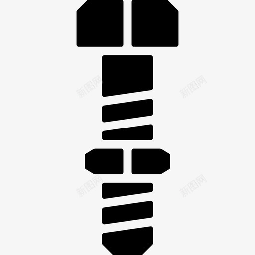 螺钉8号工具填充图标svg_新图网 https://ixintu.com 8号工具 填充 螺钉