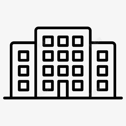 城市建筑城市建筑图标svg_新图网 https://ixintu.com 公寓 城市 城市办公楼 城市建筑 城镇 建筑 房产 房屋 摩天大楼