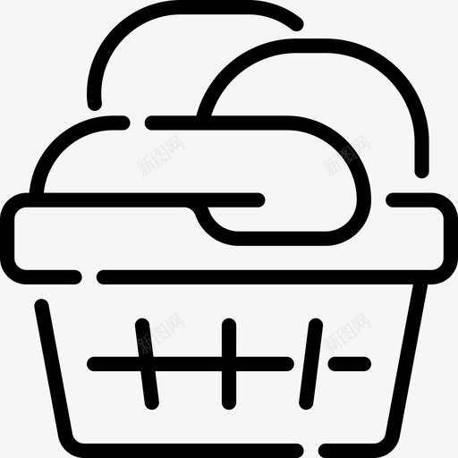 洗衣房日常用品动作线性图标svg_新图网 https://ixintu.com 日常用品动作 洗衣房 线性