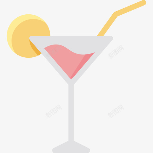 鸡尾酒生日平淡图标svg_新图网 https://ixintu.com 平淡 生日 鸡尾酒