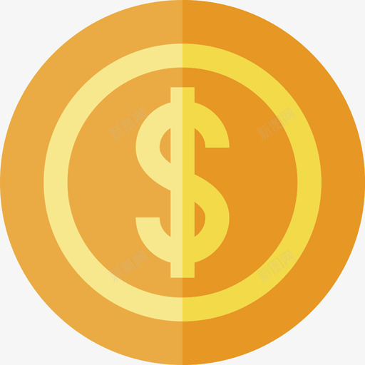 硬币购物商业2扁平图标svg_新图网 https://ixintu.com 扁平 硬币 购物商业2