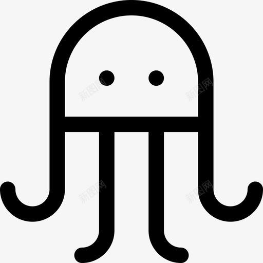 水母海洋生物9直系图标svg_新图网 https://ixintu.com 水母 海洋生物9 直系