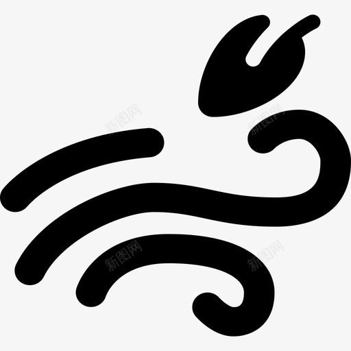 风天气63填充图标svg_新图网 https://ixintu.com 填充 天气63 风