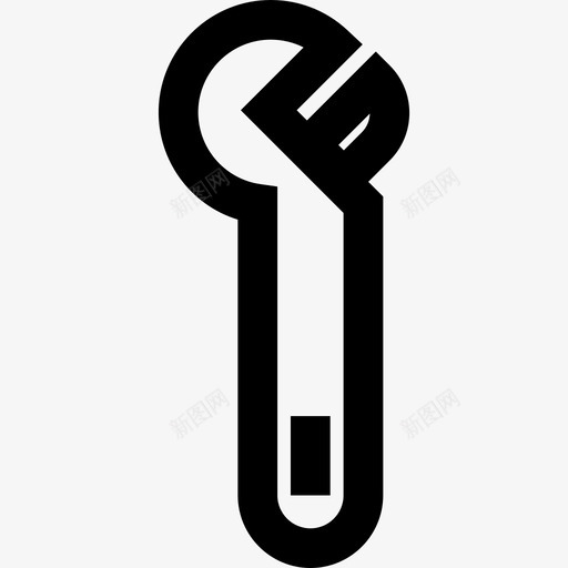 活动扳手diy工具4线性图标svg_新图网 https://ixintu.com diy工具4 活动扳手 线性