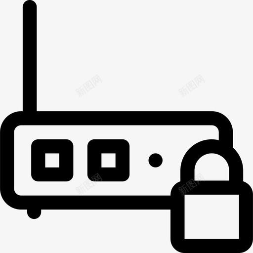 无线网络犯罪和安全线性图标svg_新图网 https://ixintu.com 无线网络 犯罪和安全 线性