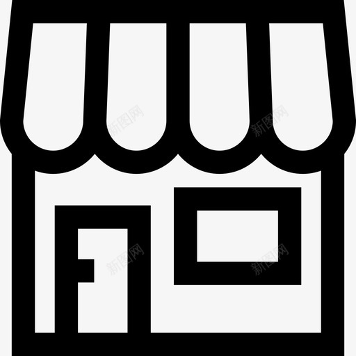 商店购物商业直营店图标svg_新图网 https://ixintu.com 商店 直营店 购物商业