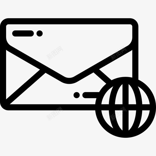 电子邮件邮局8直邮图标svg_新图网 https://ixintu.com 电子邮件 直邮 邮局8
