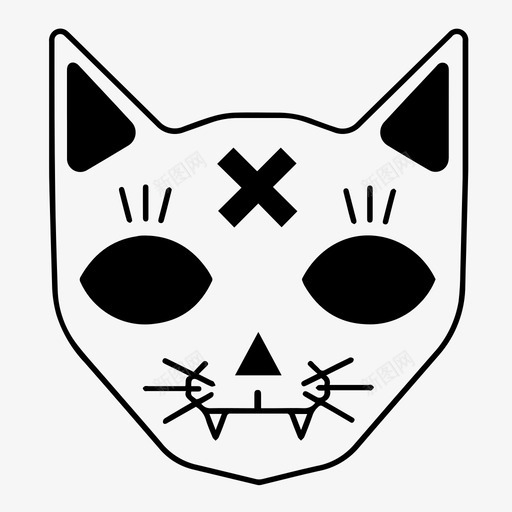神秘猫炼金术魔法图标svg_新图网 https://ixintu.com 炼金术 神秘 神秘猫 魔法